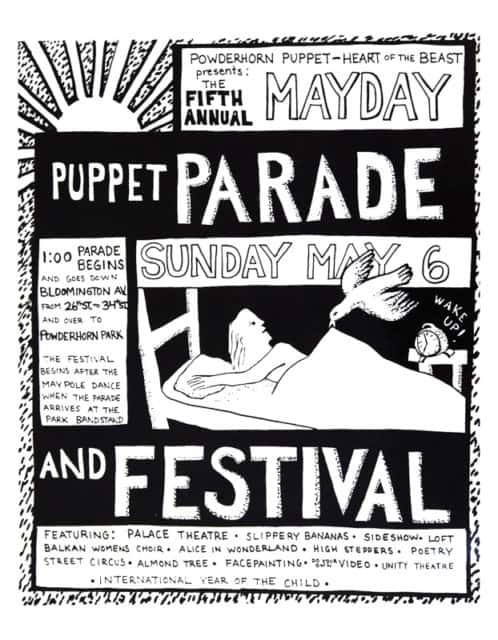 mayday 1979 poster by Sandy Spieler