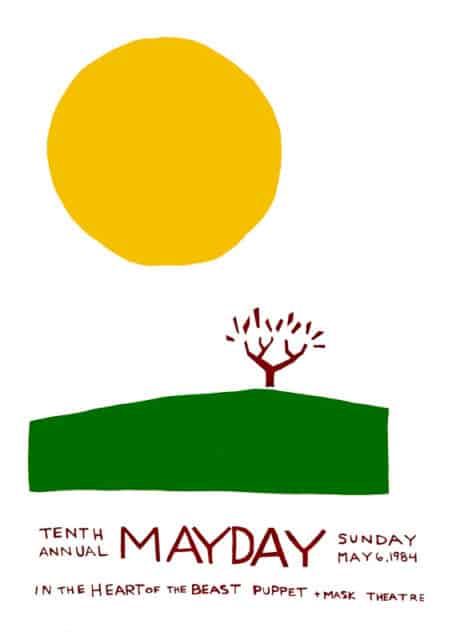 mayday 1984 poster by Sandy Spieler
