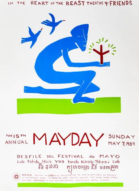 mayday 1989 poster by Sandy Spieler